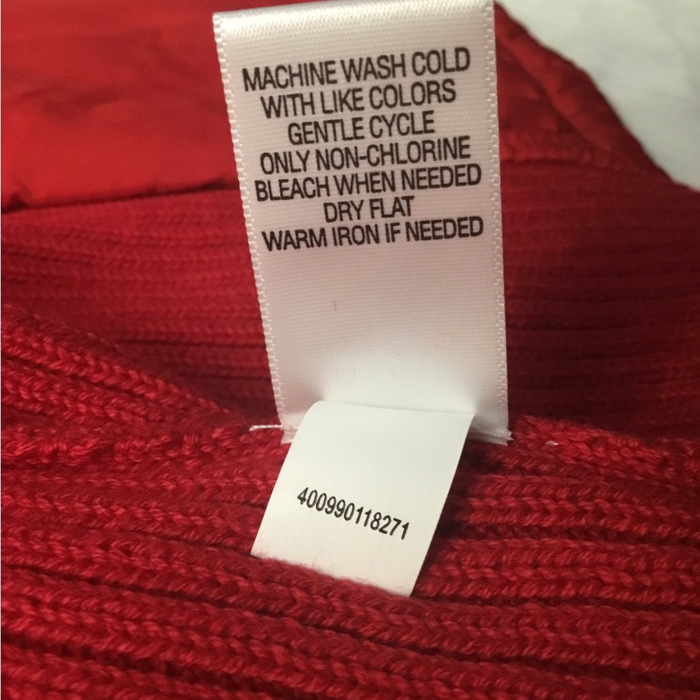 Croft & Barrow Vibrant Red Ribbed Knit Top - Picture 5 of 16